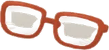 リヴリー用ブラウンスクエア眼鏡