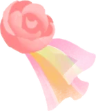 小さなフラワーヴェール