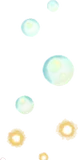 気泡と水底のきらめき