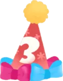 小さな3周年記念パーティーハット