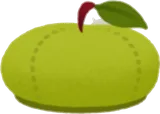 林檎ベレー帽・黄緑