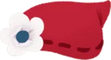 赤ずきんごっこの帽子