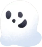 小さな頭乗せゴースト