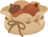 ドングリ入りの巾着
