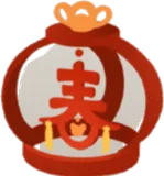 春文字の飾り帽子