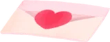 小さいピンク色のラブレター