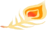 神秘的な羽根