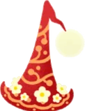 4周年記念お花付きとんがり帽