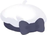 リボン付きベレー帽