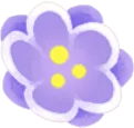 小さく結晶化した花