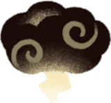 小さな雷雲