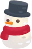 手編みの雪だるま