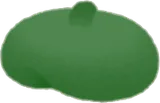 小さなシンプルベレー帽・緑