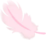 小さな羽毛・ピンク