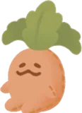 アンジュの頭のせマンドラゴラくん