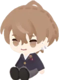 カガミの頭のせぬいぐるみ