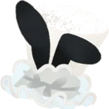 小さなツートンシルクハット