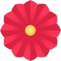 祝福の赤い花の実の画像