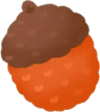 かぎ編みどんぐりの実の画像