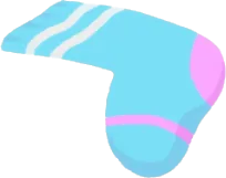 洗濯した靴下の実の画像