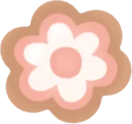 お花のアイシングクッキーの実の画像