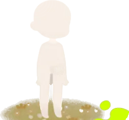 枯れた花畑の画像