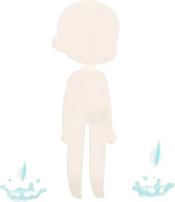 停止の花園の雨粒の画像