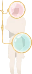色付きボタニカル・レンズの画像