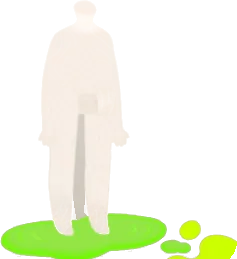 怪しい水たまりの画像
