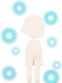 漂う光虫の画像