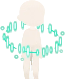 全身をスキャンする光の画像