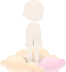 足元に漂う雲の画像