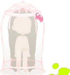 かじられたキャンディの鍵の牢屋の画像