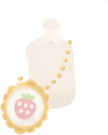 野苺ラベルのかばんの画像