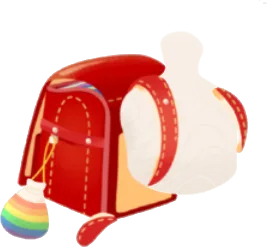 赤いランドセルの画像