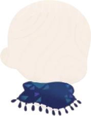 クリスタル模様の襟巻の画像