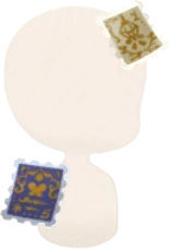 おしゃれな切手の画像