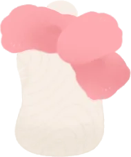 ビンクのファーマフラーの画像