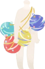 乱獲された水ヨーヨーの画像