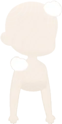 はみ出た綿の画像