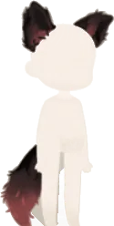 月下のオオカミ男の耳尻尾の画像