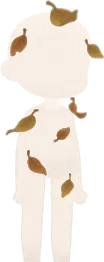 深い森の木の葉の画像