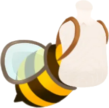 なりきりハチリュックの画像