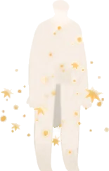 身にまとう金のかけらの画像