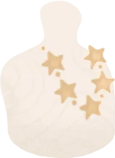 星形パーツのネックレスの画像