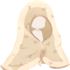 くるまりピグミー柄ブランケットの画像