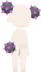 くっついたトゲの実の画像