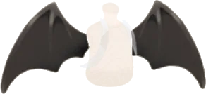 仮装用悪魔の大きな羽の画像