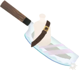 ホログラム刃の寿司切包丁の画像