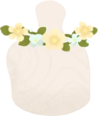 イースターの花飾りの画像